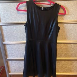 Black Leather Forever 21 Dress